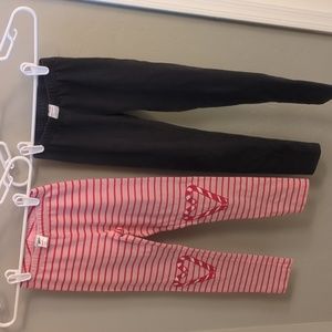 Hanna Andersson girl's leggings size 8, Grinch themed and basic black